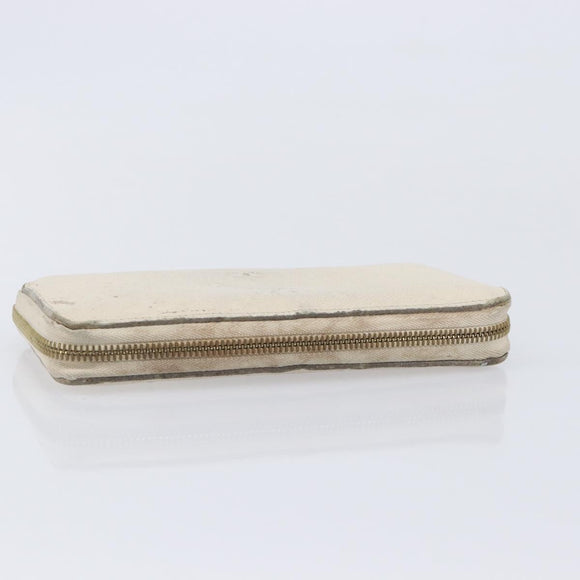 LOUIS VUITTON Damier Azur Monogram Empreinte Wallet 2 Set Ivory LV Auth bs37286