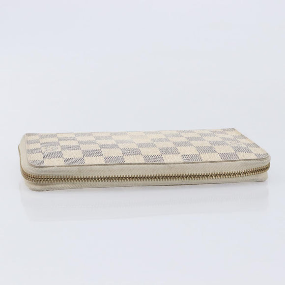 LOUIS VUITTON Damier Azur Monogram Empreinte Wallet 2 Set Ivory LV Auth bs37286
