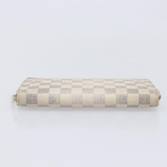 LOUIS VUITTON Damier Azur Monogram Empreinte Wallet 2 Set Ivory LV Auth bs37286