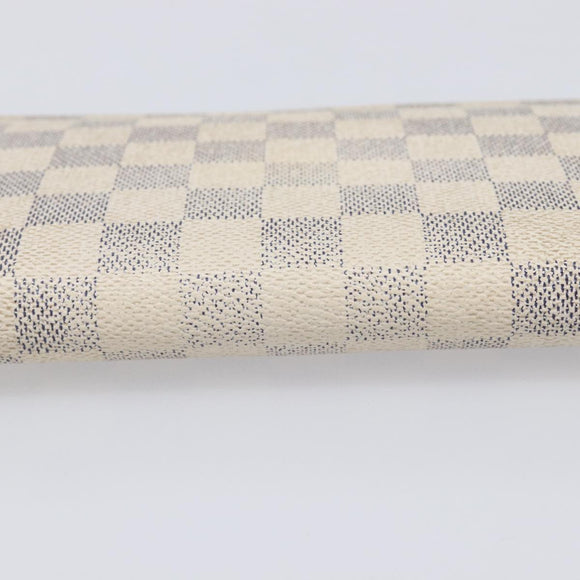 LOUIS VUITTON Damier Azur Monogram Empreinte Wallet 2 Set Ivory LV Auth bs37286