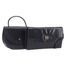 GIVENCHY Shoulder Bag Leather 2 Set Black Auth bs37287-1