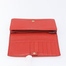 GUCCI Wallet Leather Red Gold 354498 Auth bs37289-16