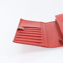 GUCCI Wallet Leather Red Gold 354498 Auth bs37289-17