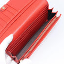 GUCCI Wallet Leather Red Gold 354498 Auth bs37289-20
