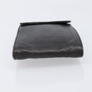 CHANEL Glasses Case Lamb Skin Dark Brown CC Auth bs37291-7
