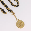 CHANEL Necklace metal Gold Tone CC Auth bs37294A-3