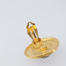 CHANEL Earring metal Gold Tone CC Auth bs37295-6