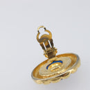 CHANEL Earring metal Gold Tone CC Auth bs37297-7