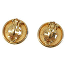 CHANEL Earring metal Gold Tone CC Auth bs37298-3