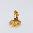 CHANEL Earring metal Gold Tone CC Auth bs37298-4