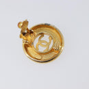 CHANEL Earring metal Gold Tone CC Auth bs37298-5