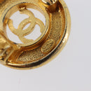 CHANEL Earring metal Gold Tone CC Auth bs37298-7