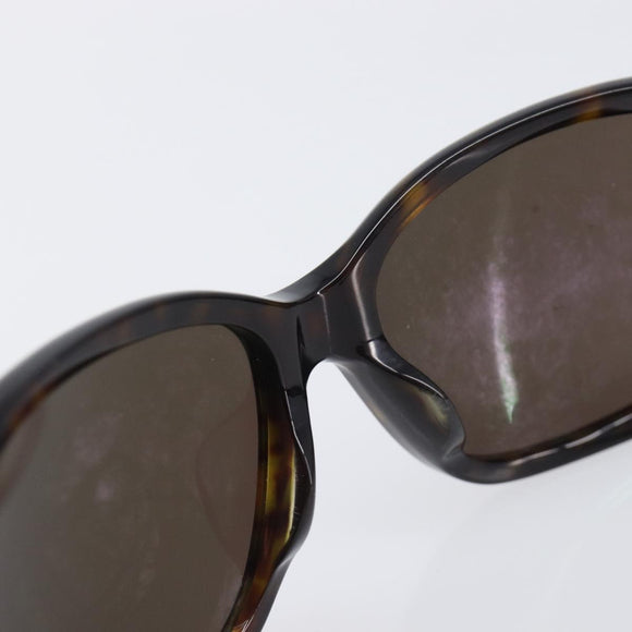 CHANEL Sunglasses plastic Dark Brown CC Auth bs37302