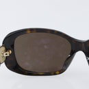 CHANEL Sunglasses plastic Dark Brown CC Auth bs37302-14