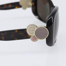 CHANEL Sunglasses plastic Dark Brown CC Auth bs37302-8