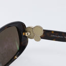 CHANEL Sunglasses plastic Dark Brown CC Auth bs37302-9