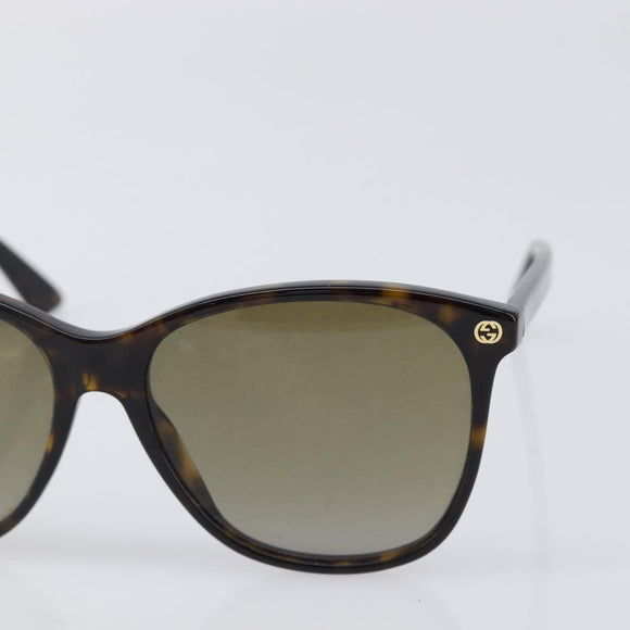 GUCCI Sunglasses plastic Dark Brown Auth bs37304