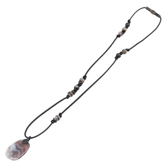 BOTTEGA VENETA Necklace Ag925 Silver Auth bs37305