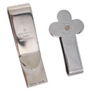 LOUIS VUITTON Money Clip metal 2 Set Silver LV Auth bs37306-1