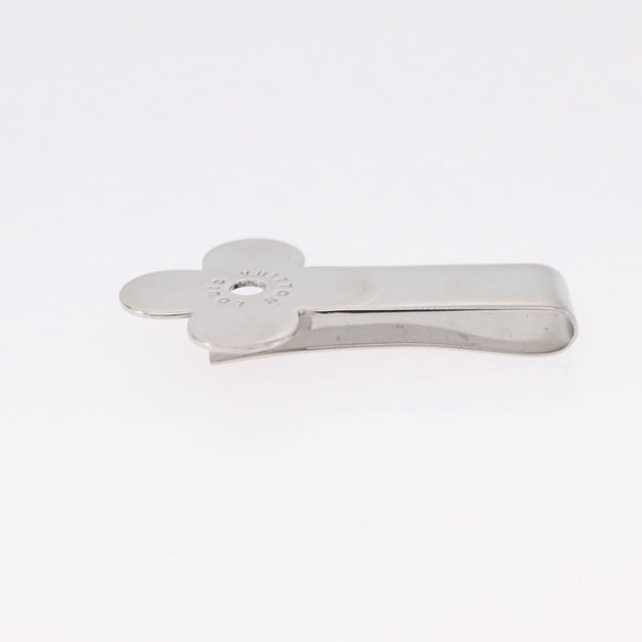 LOUIS VUITTON Money Clip metal 2 Set Silver LV Auth bs37306