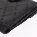 CHANEL Bicolore Wallet Leather 2 Set Black CC Auth bs37308-4