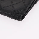CHANEL Bicolore Wallet Leather 2 Set Black CC Auth bs37308-7