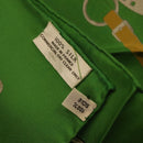 HERMES Carre90 Scarf ""MAN`EGE"" Silk Green Auth bs37309-16