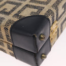 GIVENCHY Trunk Canvas Beige Gold Tone Auth bs37311-10