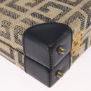 GIVENCHY Trunk Canvas Beige Gold Tone Auth bs37311-12