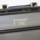 GIVENCHY Trunk Canvas Beige Gold Tone Auth bs37311-16