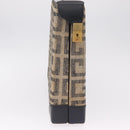 GIVENCHY Trunk Canvas Beige Gold Tone Auth bs37311-4