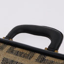 GIVENCHY Trunk Canvas Beige Gold Tone Auth bs37311-8