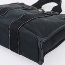 HERMES Hand Bag Canvas 2 Set Black Auth bs37312-13
