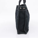 HERMES Hand Bag Canvas 2 Set Black Auth bs37312-4