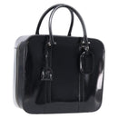 GUCCI Boston Bag Patent Black Silver 010 122 0132 Auth bs37314-1