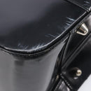 GUCCI Boston Bag Patent Black Silver 010 122 0132 Auth bs37314-13