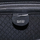 GUCCI Boston Bag Patent Black Silver 010 122 0132 Auth bs37314-18