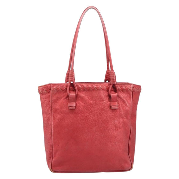 BOTTEGA VENETA INTRECCIATO Tote Bag Leather Pink 125032 Auth bs37320