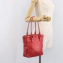 BOTTEGA VENETA INTRECCIATO Tote Bag Leather Pink 125032 Auth bs37320-24