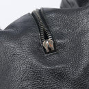 BOTTEGA VENETA Boston Bag Leather Black Auth bs37321-9
