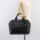 BOTTEGA VENETA Boston Bag Leather Black Auth bs37321-27