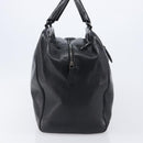 BOTTEGA VENETA Boston Bag Leather Black Auth bs37321-3
