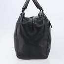 BOTTEGA VENETA Boston Bag Leather Black Auth bs37321-4