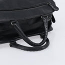 BOTTEGA VENETA Boston Bag Leather Black Auth bs37321-7