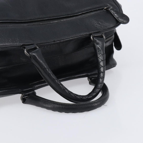 BOTTEGA VENETA Boston Bag Leather Black Auth bs37321