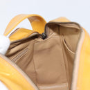 CHANEL Matelasse Shoulder Bag Patent leather Yellow Silver CC Auth bs37322-23