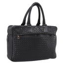 BOTTEGA VENETA INTRECCIATO Tote Bag Leather Black 163292 Auth bs37323-1