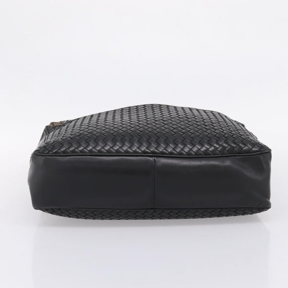 BOTTEGA VENETA INTRECCIATO Tote Bag Leather Black 163292 Auth bs37323