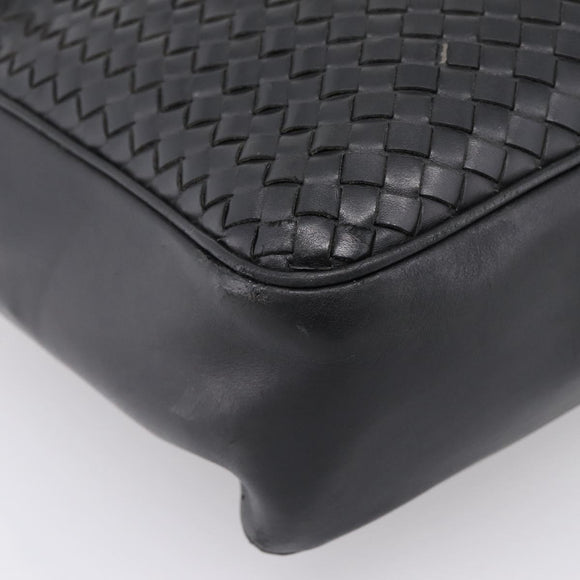 BOTTEGA VENETA INTRECCIATO Tote Bag Leather Black 163292 Auth bs37323