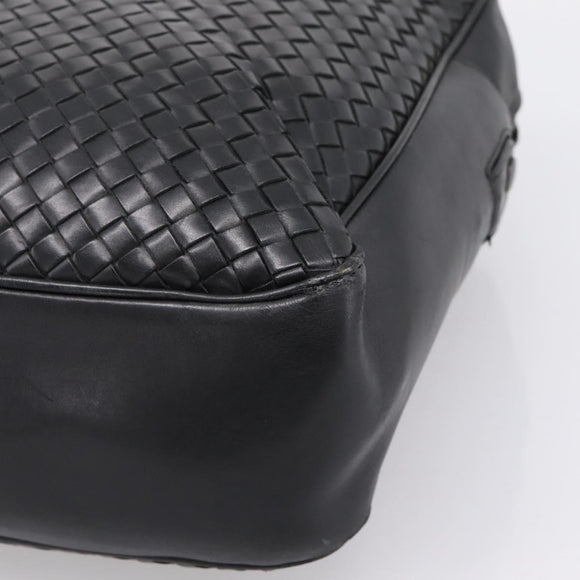 BOTTEGA VENETA INTRECCIATO Tote Bag Leather Black 163292 Auth bs37323